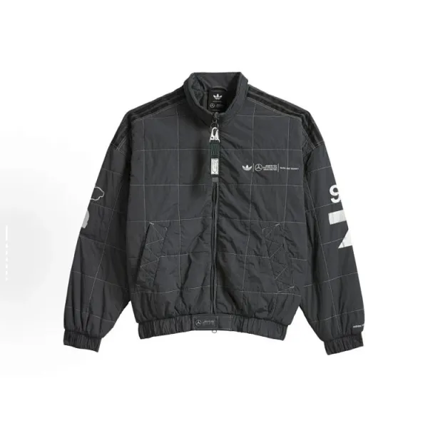 Design Mercedes-AMG Petronas Formula One Team Racing Jacket Black Outerwear Jacket - 17