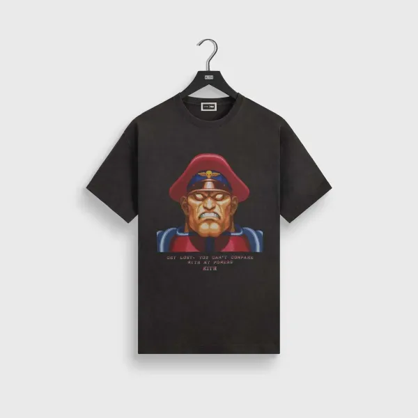 Kith x Street Fighter M. Bison Graphic Black T-Shirt - 1