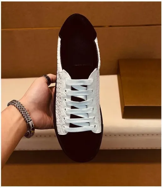 Bottega Veneta Intrecciato Leather Sneakers White and Black - 8