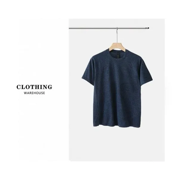 Design Textured Performance T-Shirt Gray - 33