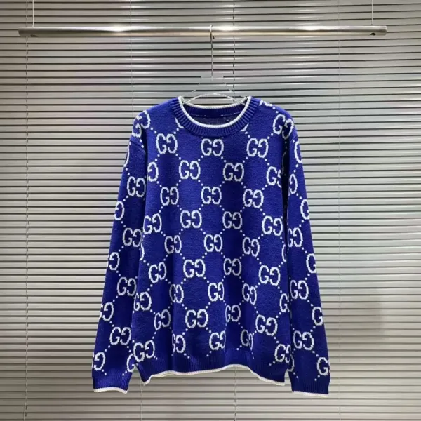 Gucci GG Monogram Green Knit Cardigan - 8