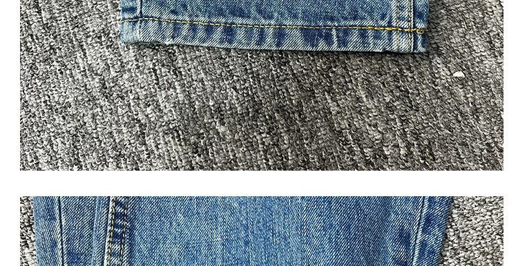 Design High-Waisted Distressed Button-Fly Jeans Blue - 30