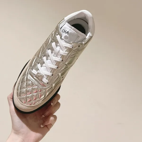 Chanel Tennis Classic Quilted Black and White Sneakers - 12