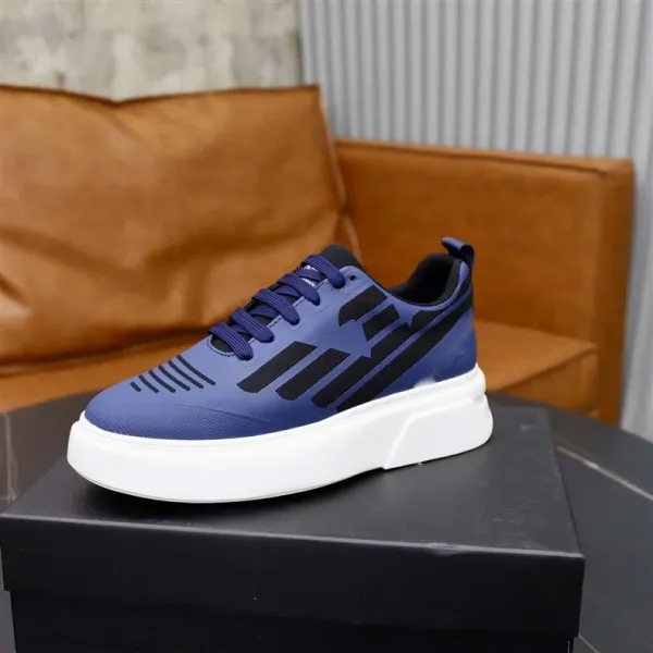 Design Chunky Platform Sneakers Gray White - 3