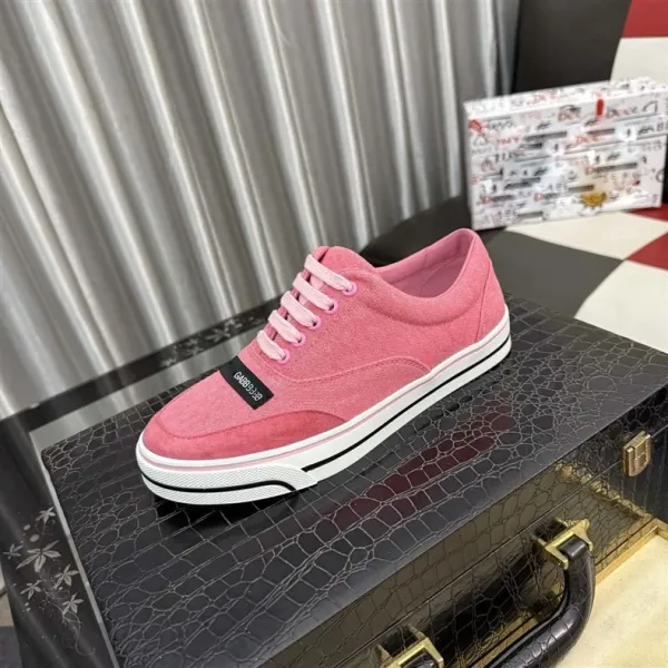 Off-White Pink Canvas Sneakers - 2