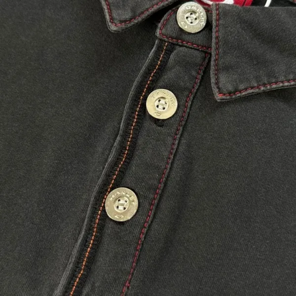 Oakley VTG x Oakley Long Sleeve Polo Black Polo Shirt - 13