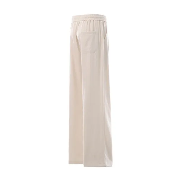 Design Cropped T-Shirt and Wide-Leg Jogger Pants Set in Dusty Rose and Beige Casual Set - 17