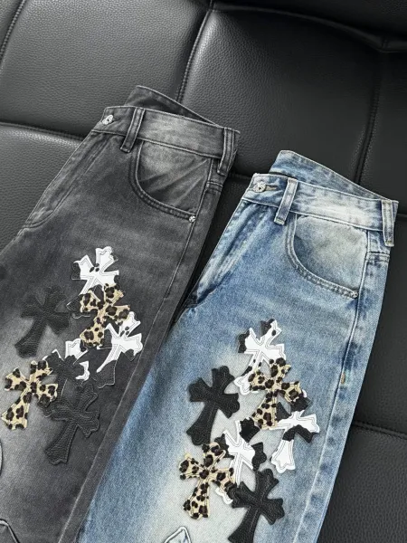 Chrome Hearts Cross-Embellished Black Sweatpants - 31