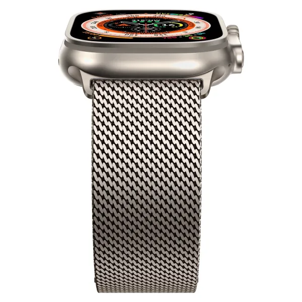 Apple Milanese Loop Watch Band Black and Silver Smartwatch Strap Smartwatches - 29