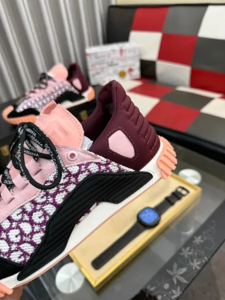 Dolce & Gabbana Sneakers Beige Pink Multicolor Sneakers - 4