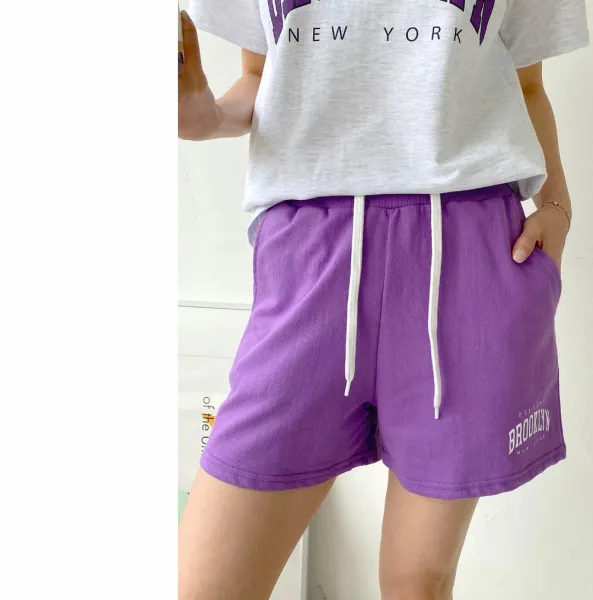 Design Brooklyn EST 1997 Arch Logo T-Shirt and Shorts Set Orange Sets - 7