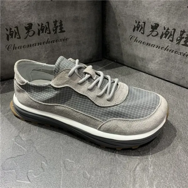 Design Chaonanchaoxie Grid Mesh Sneakers Gray Sneakers - 1