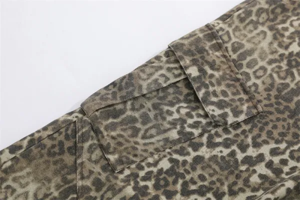 New Balance 990v6 Beige Leopard Cargo Shorts Set - 17