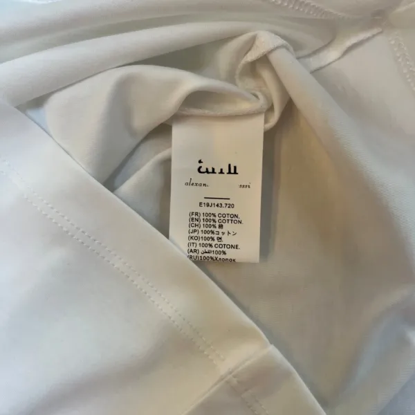 AMI Paris Heart Embroidered White T-Shirt - 14