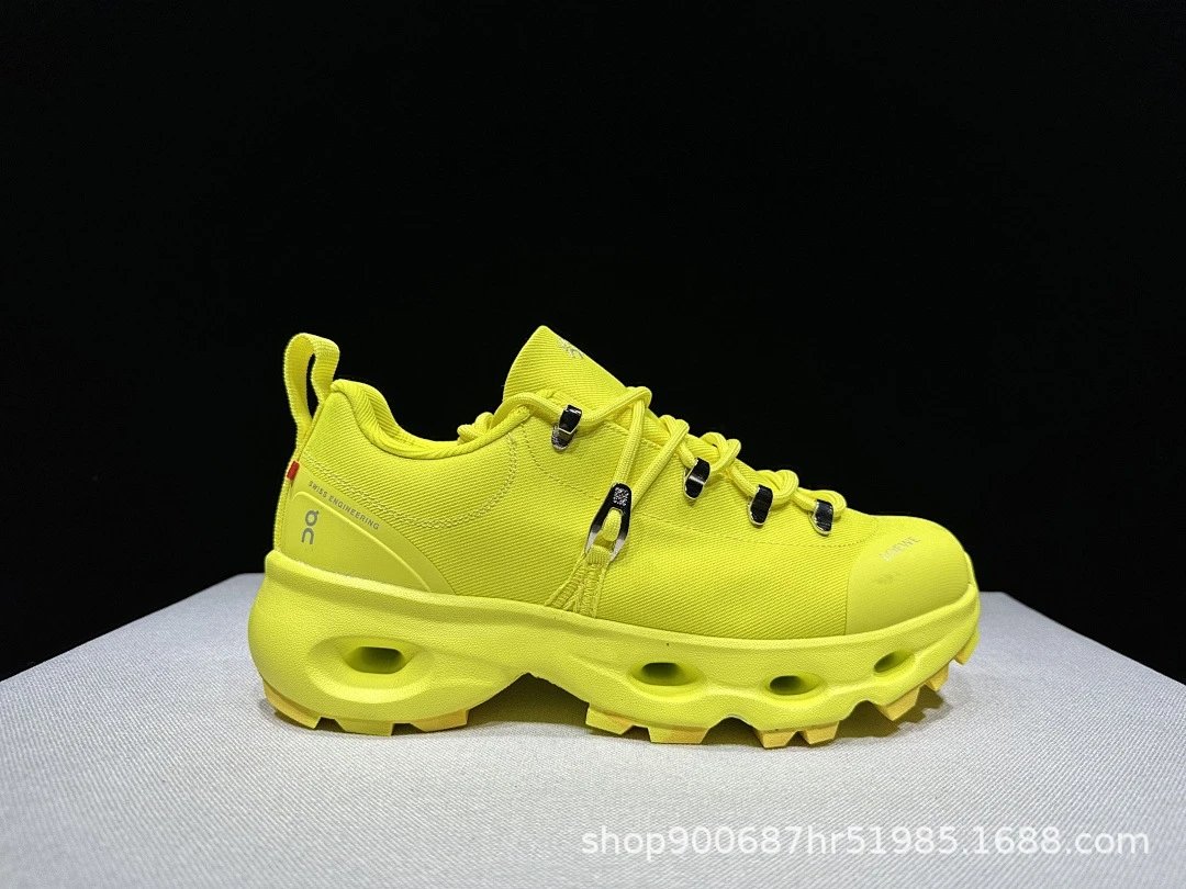 On Running Cloudventure Waterproof Neon Yellow Trail Sneakers Running Shoes