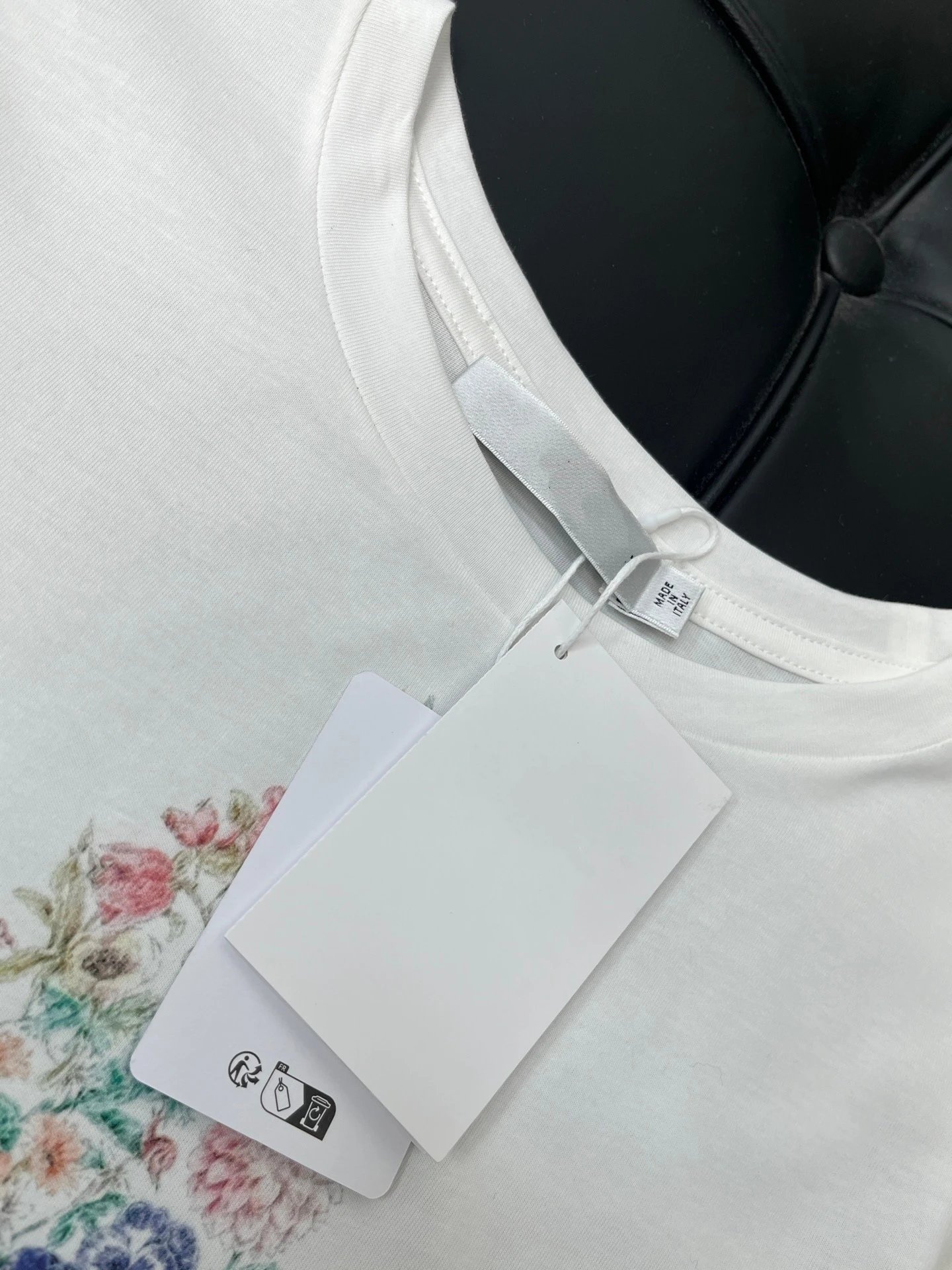 Dior Floral Star Print White T-Shirt - 8