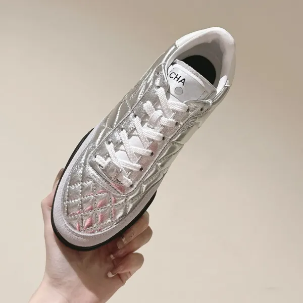 Chanel Tennis Classic Quilted Black and White Sneakers - 11