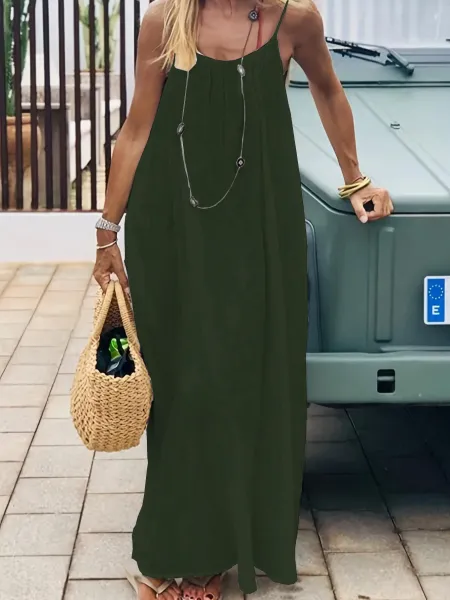 Design Backless Tie-Waist Mint Green Maxi Dress - 24