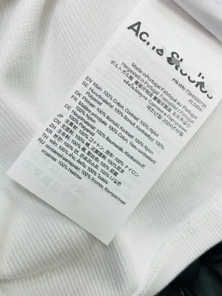 Acne Studios Gold Thread Embroidered White Long-Sleeve Top - 15