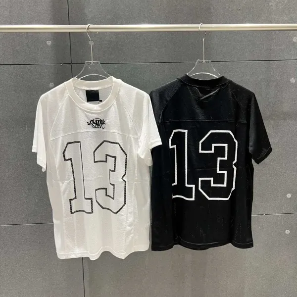 Design White Mesh Football Jersey Number 13 Jersey - 3