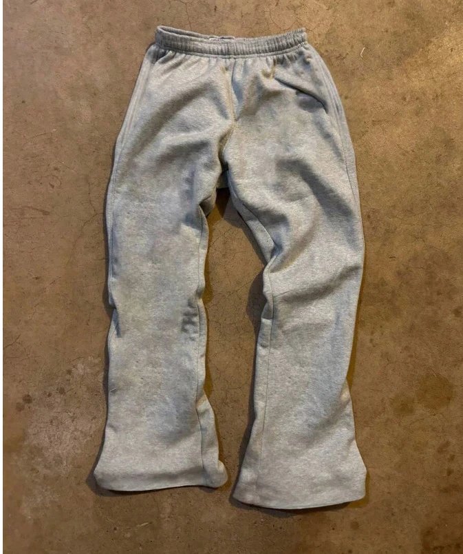 Design Saint Tears Sweatpants Brown with Patchwork and Side Lettering Sweatpants - 18