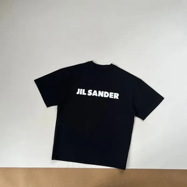 Jil Sander Logo Print Oversized T-Shirt Navy - 20