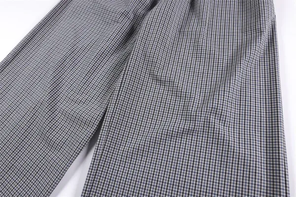 Design Gingham Wide-Leg Pants Gray - 8