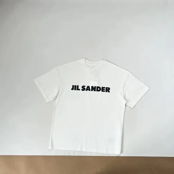 Jil Sander Logo Print Oversized T-Shirt Navy - 22