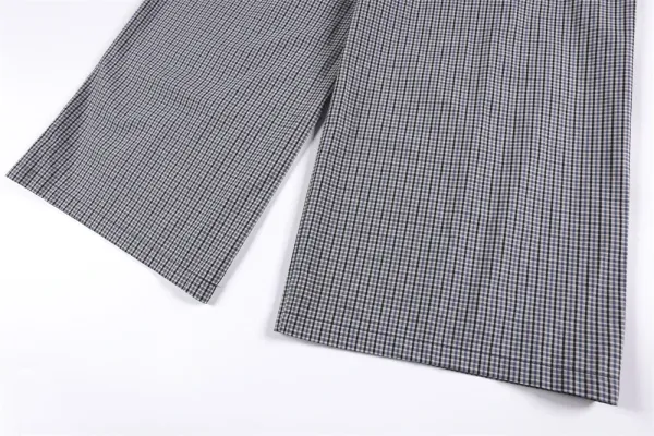 Design Gingham Wide-Leg Pants Gray - 13