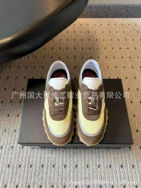 Chanel Runway Sneakers White Navy Beige Sneakers - 23