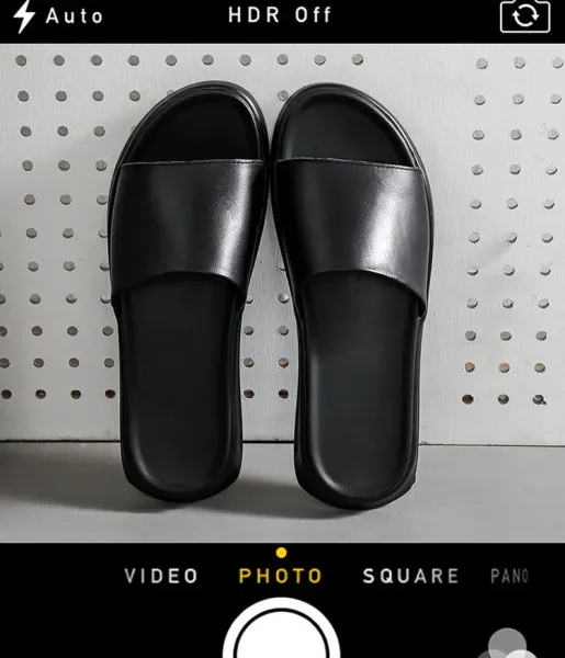 Design Slide Sandal Black Slippers - 4