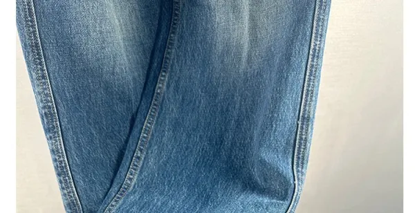 Design Wide-Leg Patchwork Denim Jeans Blue - 20