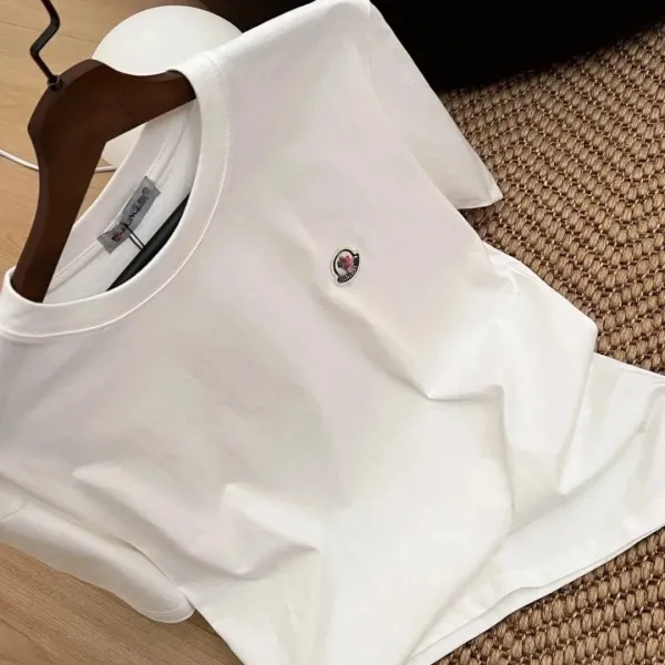 Moncler Logo Patch Black T-Shirt - 4