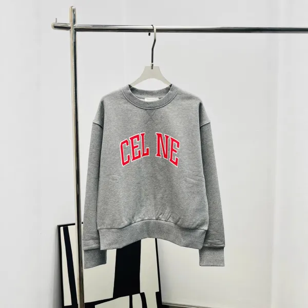 Celine Arch Logo Gray Hoodie - 1