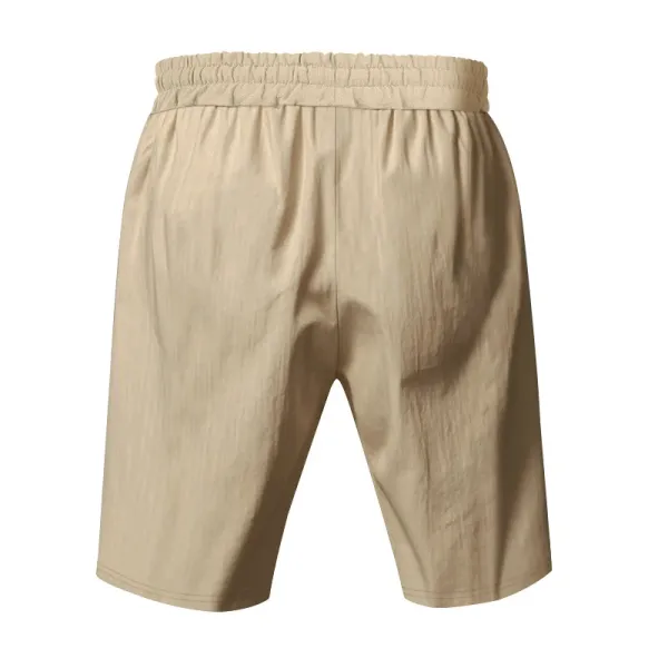 Design Drawstring Waist Shorts White - 60