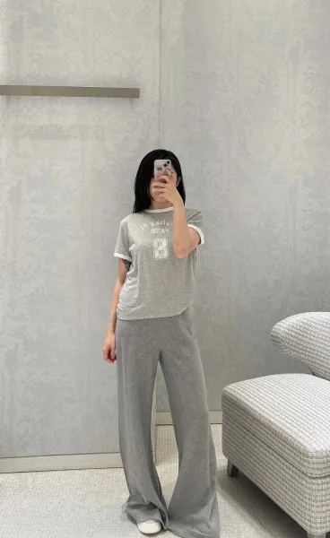 Dior Christia Dio Paris Ringer T-Shirt Gray - 6