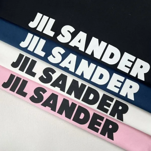 Jil Sander Logo Print Oversized T-Shirt Navy - 29