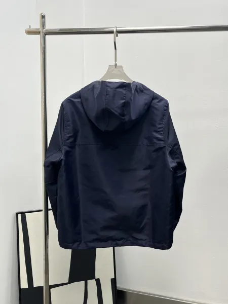 Design Windbreaker Jacket Black Outerwear - 8