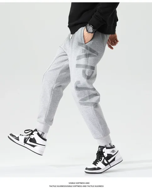 Design Graphic Sweatpants Gray - 8