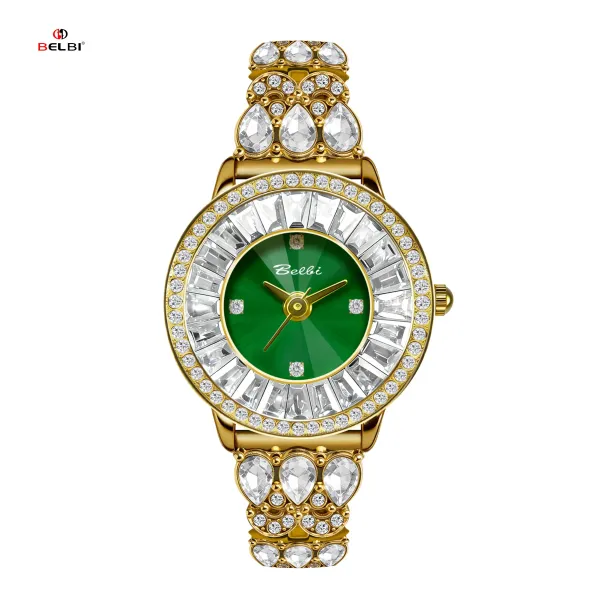 Design Belbi Crystal-Embellished Gold-Tone Quartz Watch Watches - 24