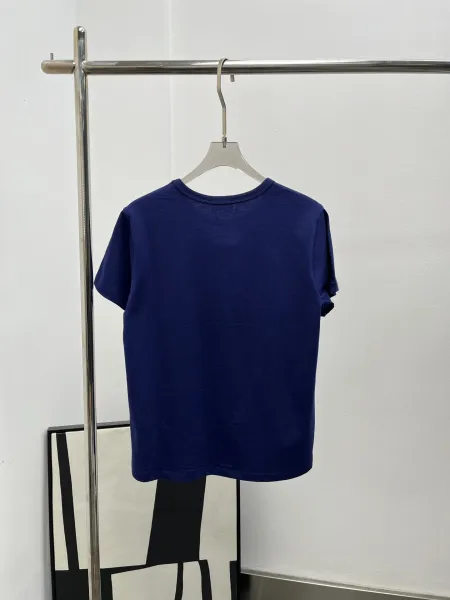 Design Minimalist Embroidered Logo Black T-Shirt Tops.t Shirts - 8