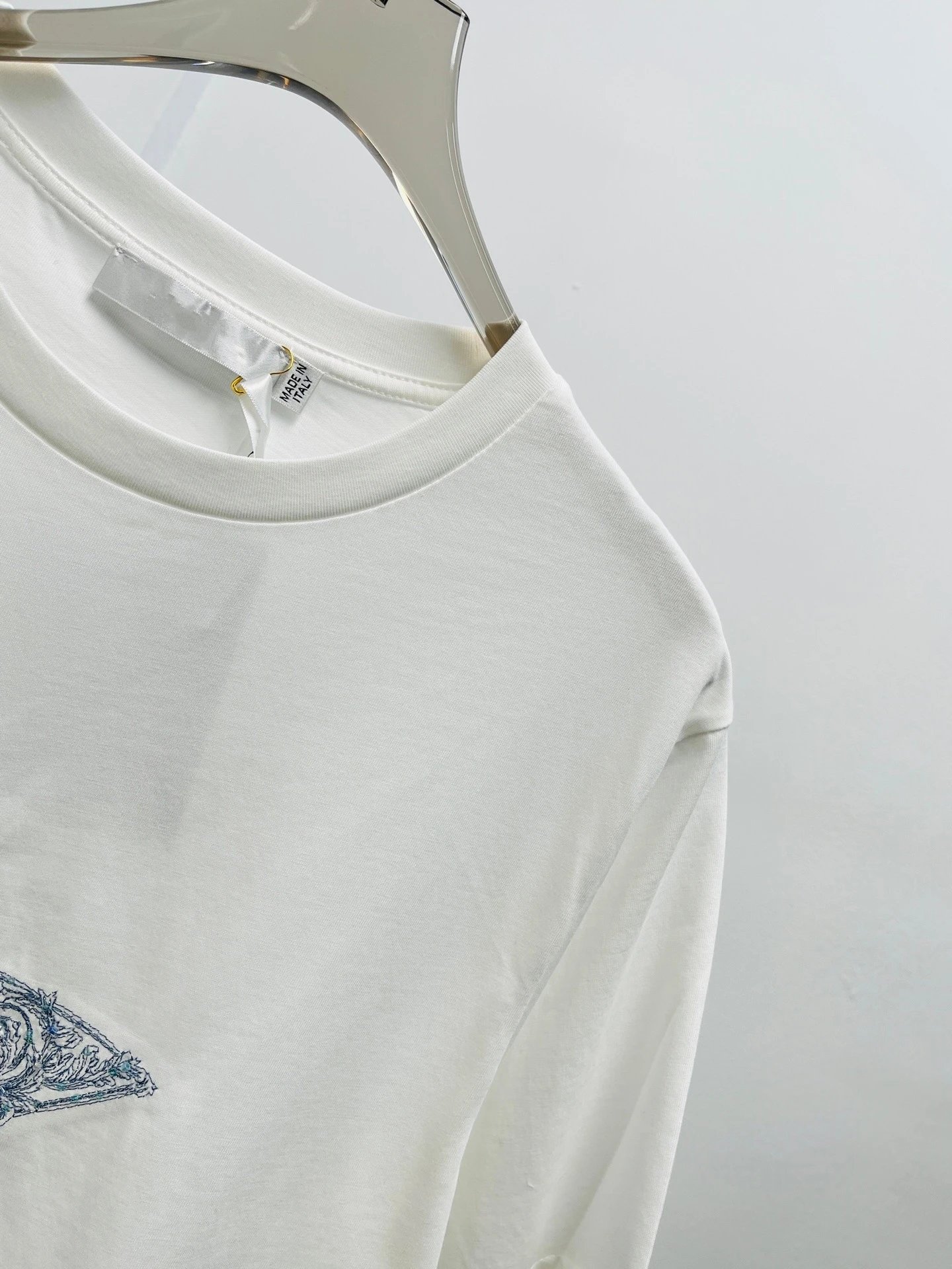 Dior Star Embroidered White T-Shirt - 10