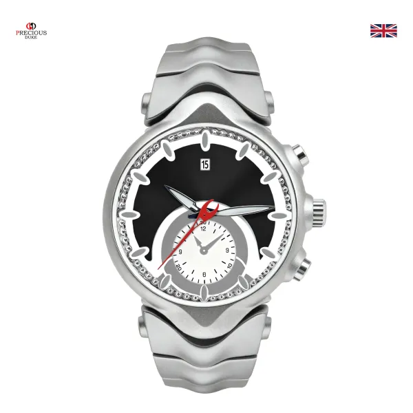 Design Precious Duke Chronograph Green Dial Silver Watch Watches - 16