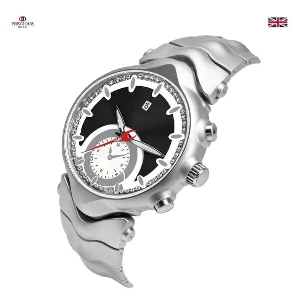 Design Precious Duke Chronograph Green Dial Silver Watch Watches - 14