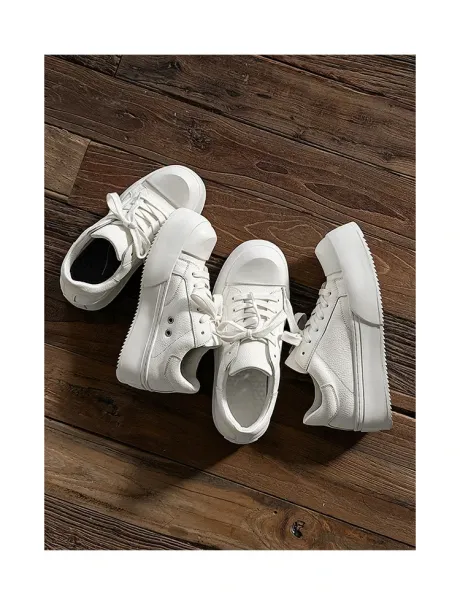 Design Chunky Platform Sneakers White - 7