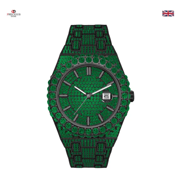 Design Precious Duke All-Black Pave Crystal Watch Watches - 18