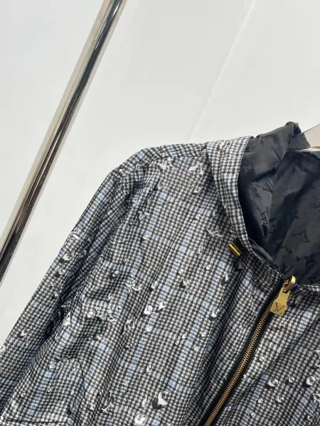 C.P. Company Grid-Print Hooded Windbreaker Gray Outerwear - 12