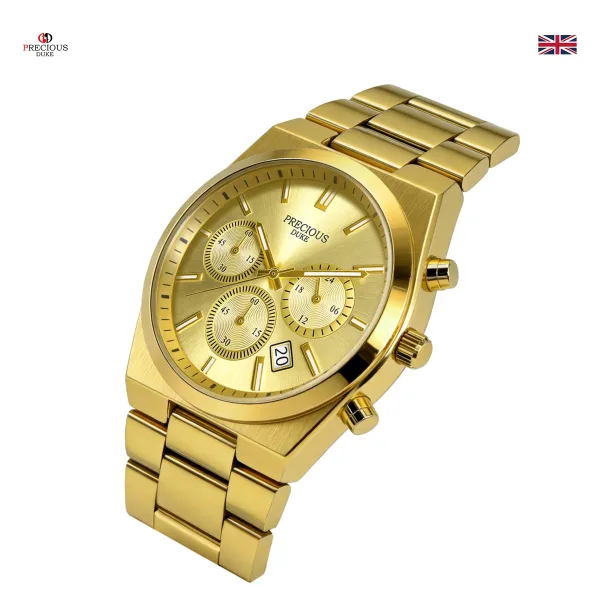 Design Precious Duke Chronograph Silver Stainless Steel Watch Watches - 14