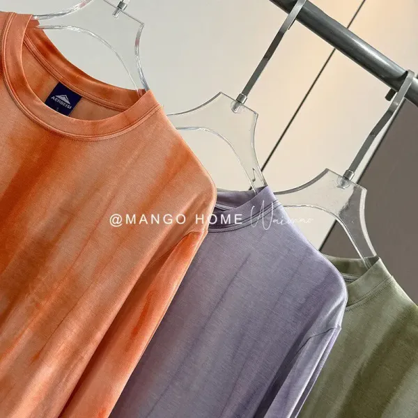 Design Clothing Warehouse Orange Tie-Dye Long Sleeve T-Shirt T-Shirts - 27