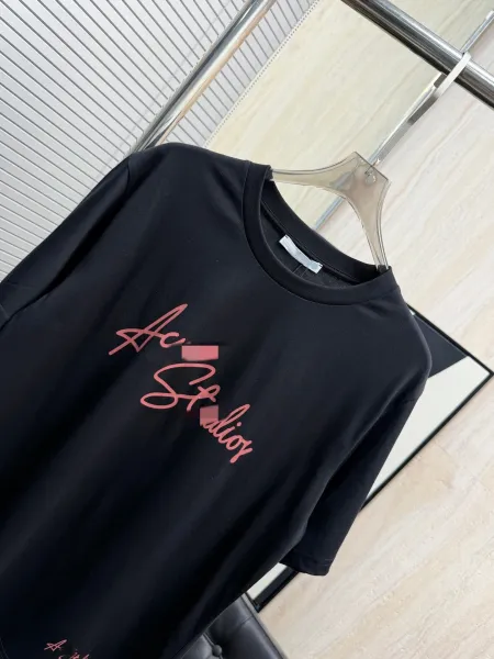 Acne Studios Script Logo White T-Shirt - 8